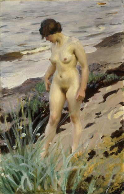 Sandhamn Studie, 1914 door Anders Leonard Zorn