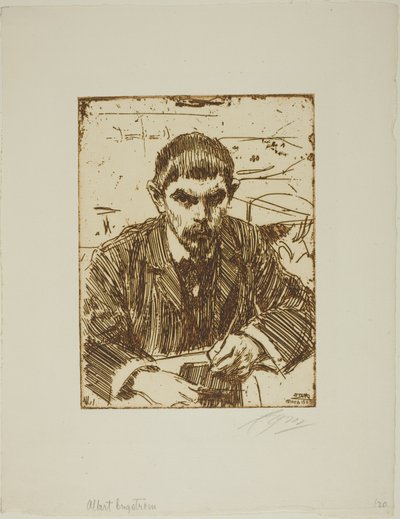 Albert Engström door Anders Leonard Zorn