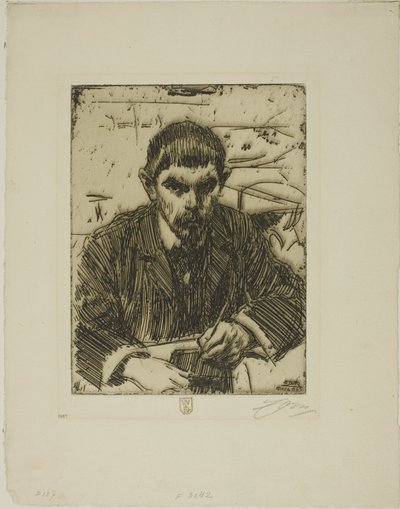 Albert Engström door Anders Leonard Zorn