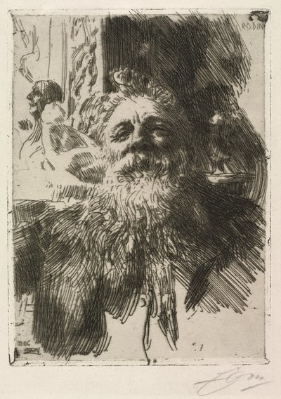 Auguste Rodin door Anders Leonard Zorn