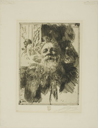 Auguste Rodin door Anders Leonard Zorn