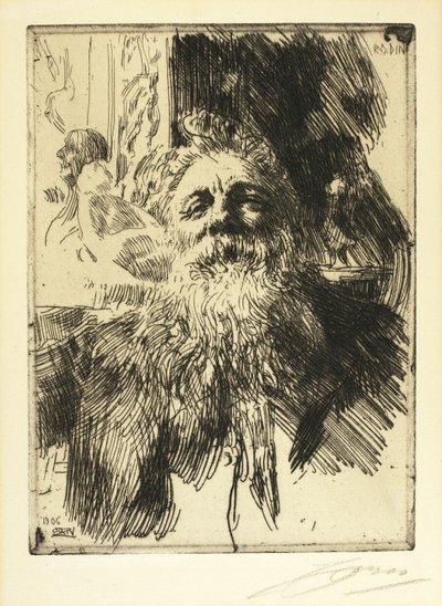 Auguste Rodin door Anders Leonard Zorn
