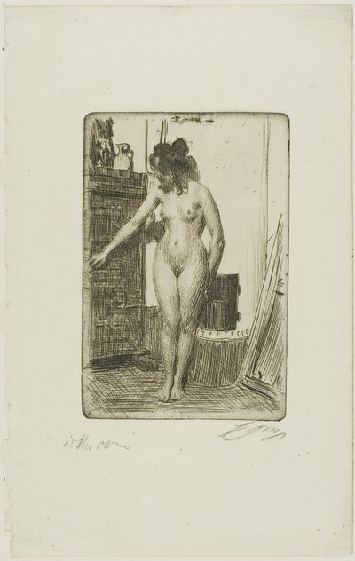 Voor de Kachel door Anders Leonard Zorn