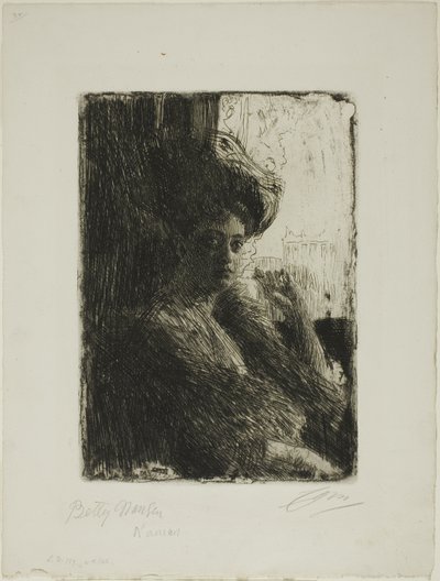 Betty Nansen door Anders Leonard Zorn