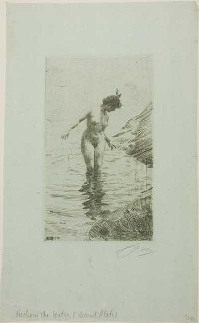 Cirkels van water II door Anders Zorn