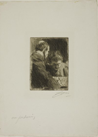 Schakers door Anders Zorn