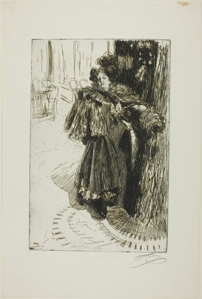 Effet de Nuit III door Anders Leonard Zorn