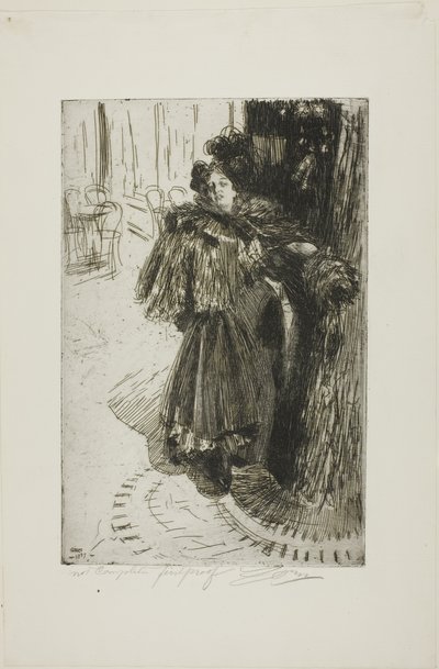 Effet de Nuit III door Anders Leonard Zorn