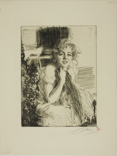 Emma Rasmussen door Anders Leonard Zorn