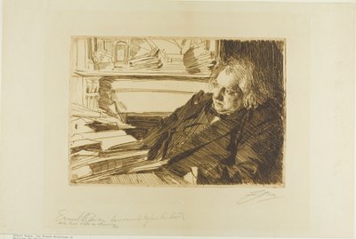 Ernest Renan door Anders Leonard Zorn