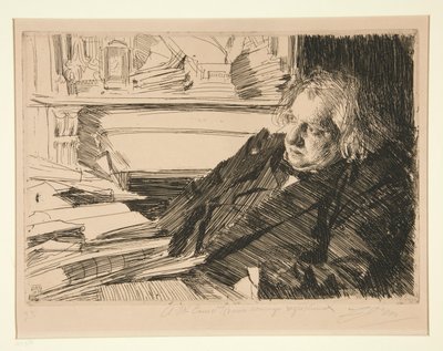 Ernest Renan door Anders Leonard Zorn