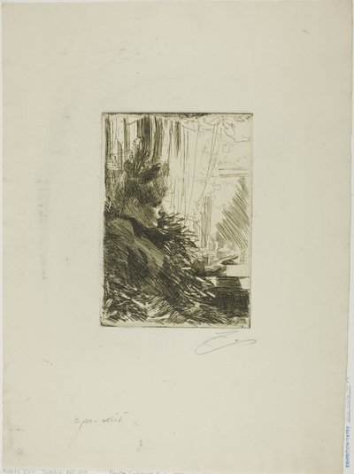 Gerda Grönberg II door Anders Leonard Zorn