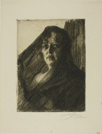 Gerda Lundequist door Anders Leonard Zorn