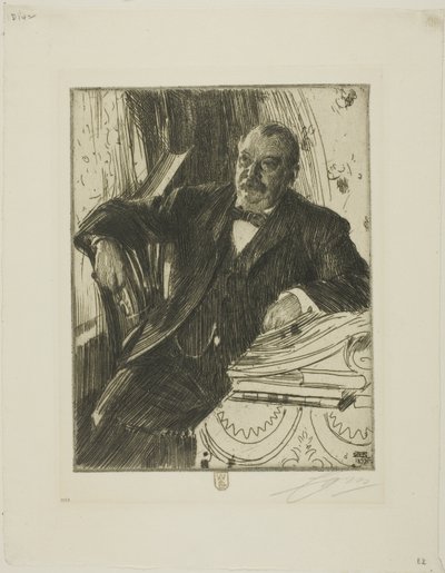 Grover Cleveland II door Anders Leonard Zorn