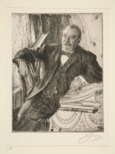 Grover Cleveland II door Anders Leonard Zorn
