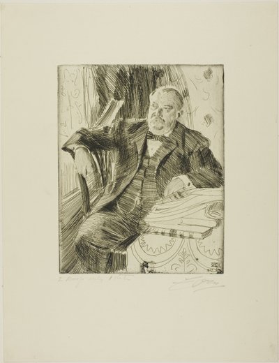 Grover Cleveland I door Anders Leonard Zorn