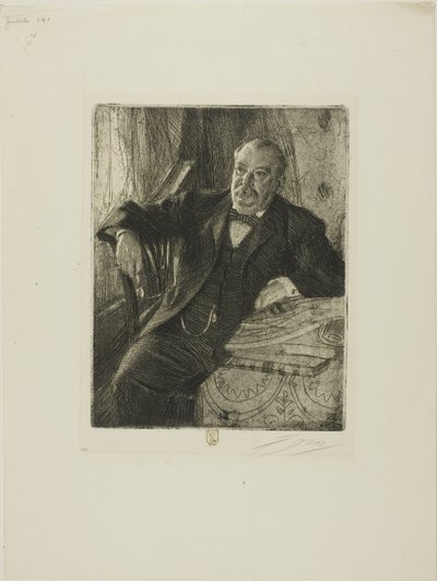 Grover Cleveland I door Anders Leonard Zorn