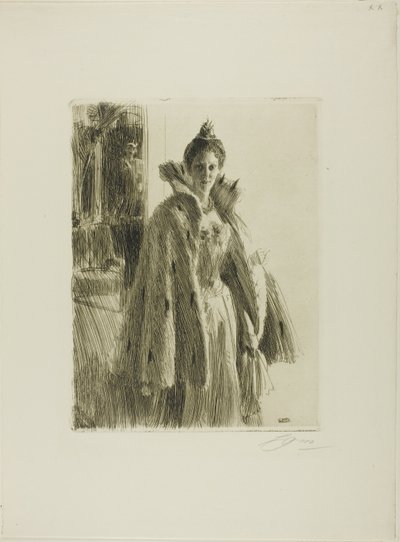 H. R. H. Prinses Ingeborg van Zweden II door Anders Leonard Zorn