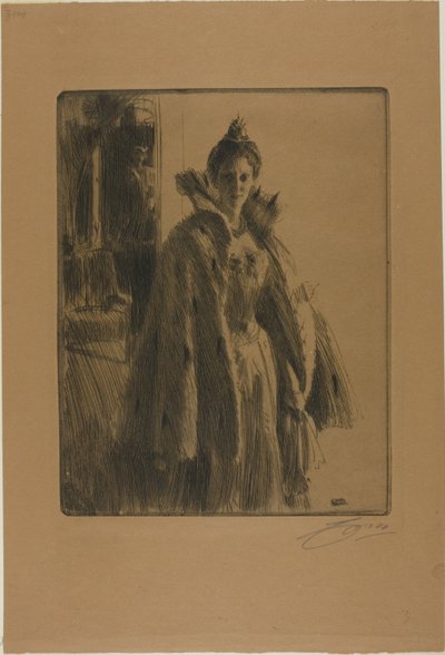 H. K. H. Prinses Ingeborg van Zweden II door Anders Leonard Zorn