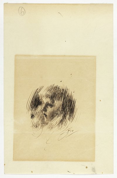 Hoofd van een meisje door Anders Zorn