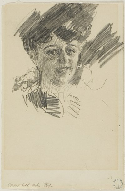 Hoofd van een vrouw door Anders Zorn