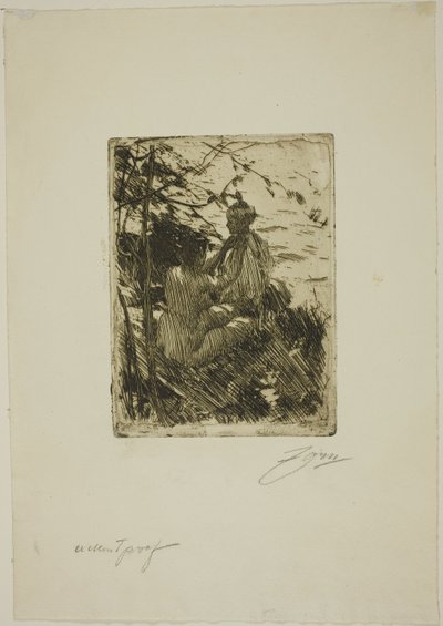 In de open lucht door Anders Leonard Zorn