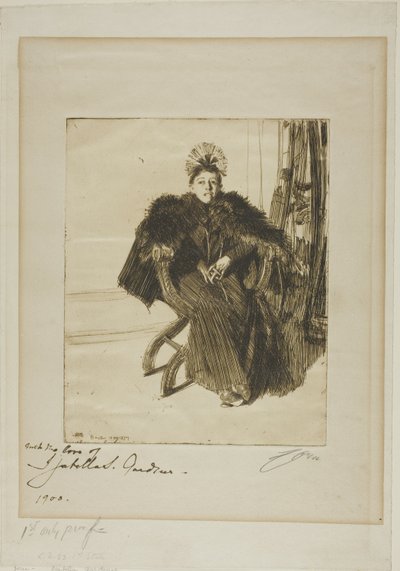 Isabella Gardener door Anders Leonard Zorn