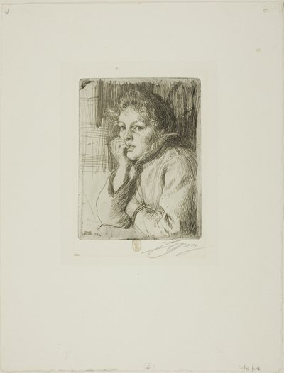 Kesti, een Mora-boer door Anders Leonard Zorn