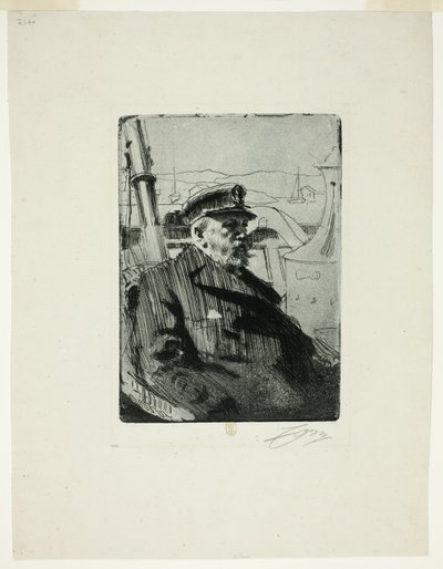 Koning Oscar II (tweede plaat) door Anders Leonard Zorn
