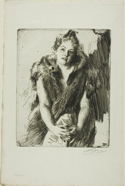 Maja von Heijne door Anders Leonard Zorn