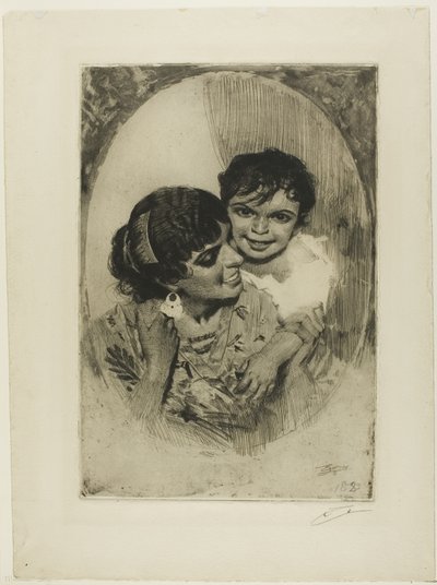 Moederlijk genoegen III door Anders Leonard Zorn