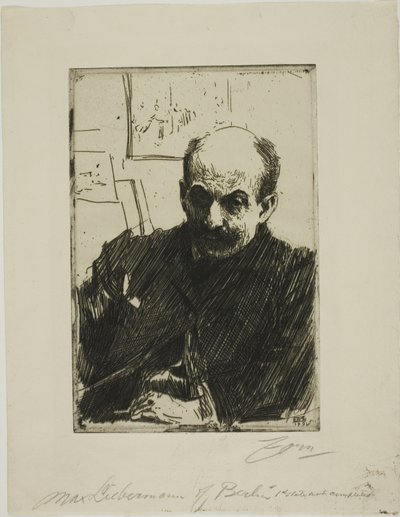Max Liebermann door Anders Leonard Zorn
