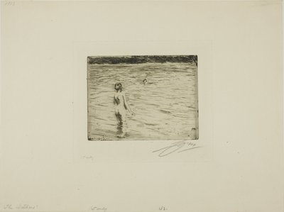 Moeder die baadt door Anders Leonard Zorn