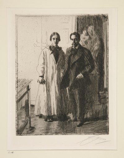 De heer en mevrouw Atherton Curtis door Anders Leonard Zorn