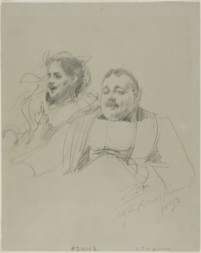 De heer en mevrouw Raymond Johnson door Anders Leonard Zorn