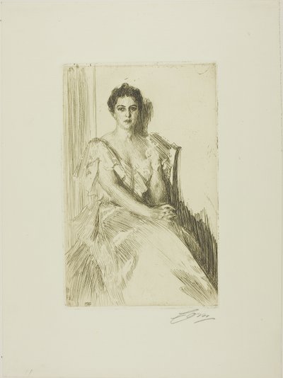 Mevrouw Cleveland II door Anders Leonard Zorn