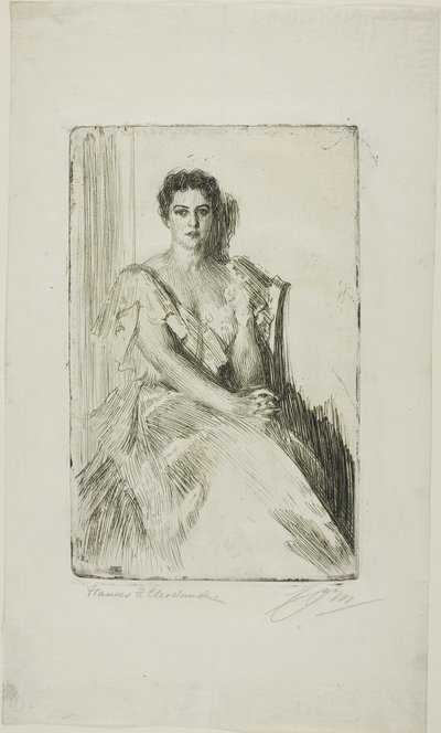 Mevrouw Cleveland II door Anders Leonard Zorn