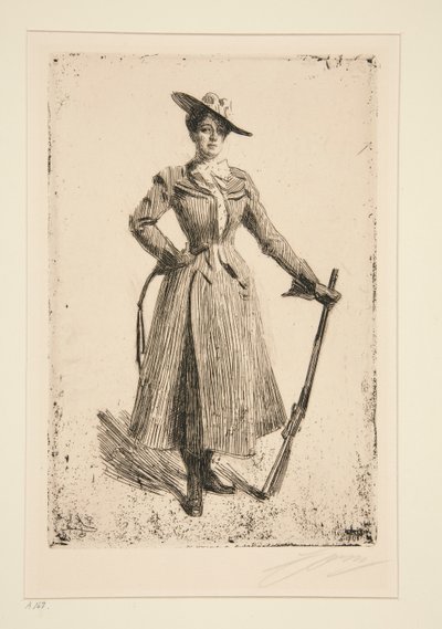 Mevrouw Thompson Seton door Anders Leonard Zorn