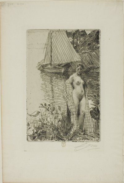 Mijn model en mijn boot door Anders Leonard Zorn