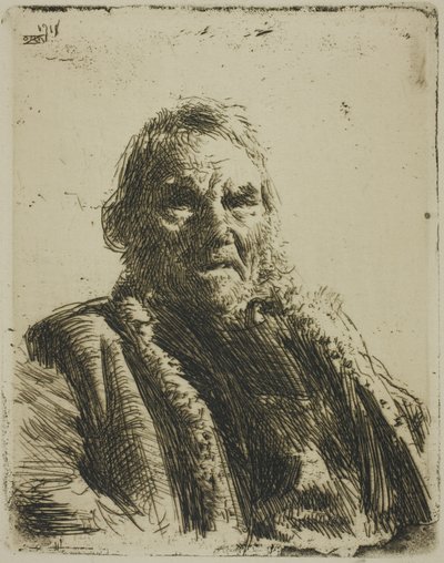 Oude soldaat ("Prinsen") door Anders Leonard Zorn