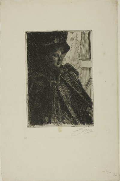 Olga Bratt door Anders Leonard Zorn