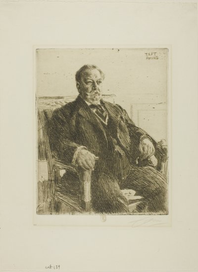 President William H. Taft door Anders Leonard Zorn