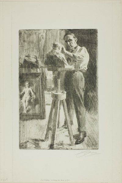 Prins Paul Troubetzkoy I (geheel lichaam) door Anders Leonard Zorn