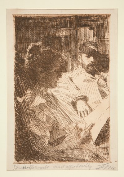 Lezen (dhr. & mevr. Charles Deering) door Anders Leonard Zorn