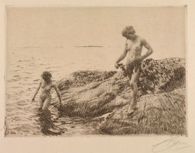 Zeevaardige scheren door Anders Leonard Zorn