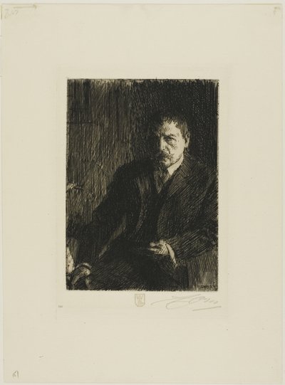 Zelfportret 1904 I door Anders Leonard Zorn