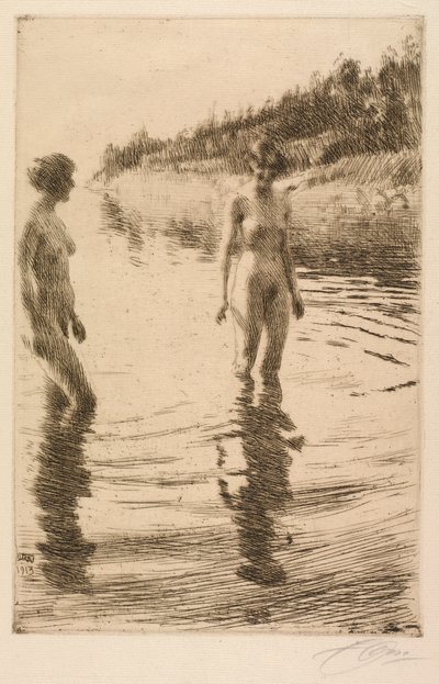 Ondiep door Anders Leonard Zorn
