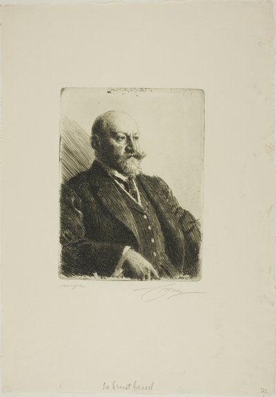 Sir Ernest Cassel door Anders Leonard Zorn