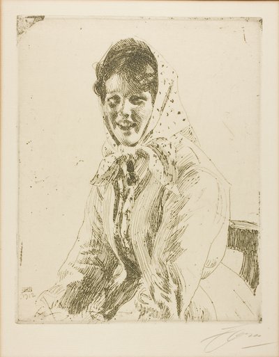 Skerikulla (Een Skeri meisje) door Anders Leonard Zorn
