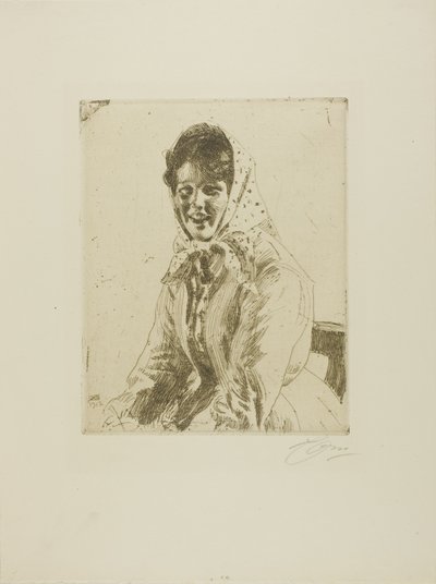 Skerikulla (Een Skeri-meisje) door Anders Leonard Zorn